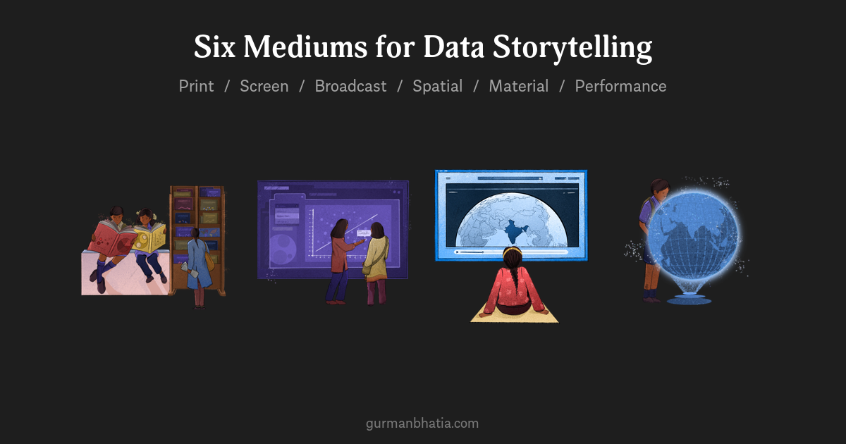 Six Mediums for Data Storytelling