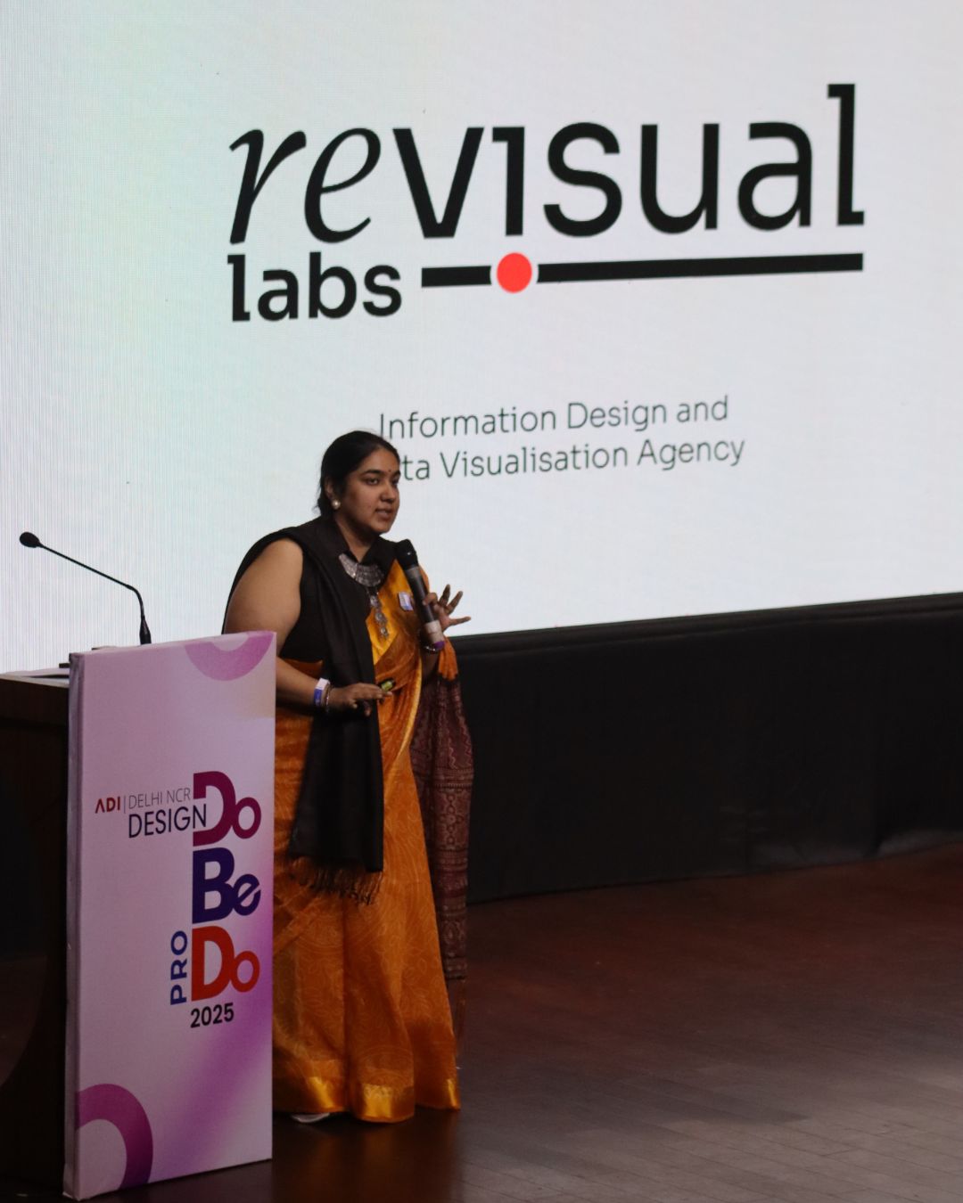 On stage introducing Revisual Labs