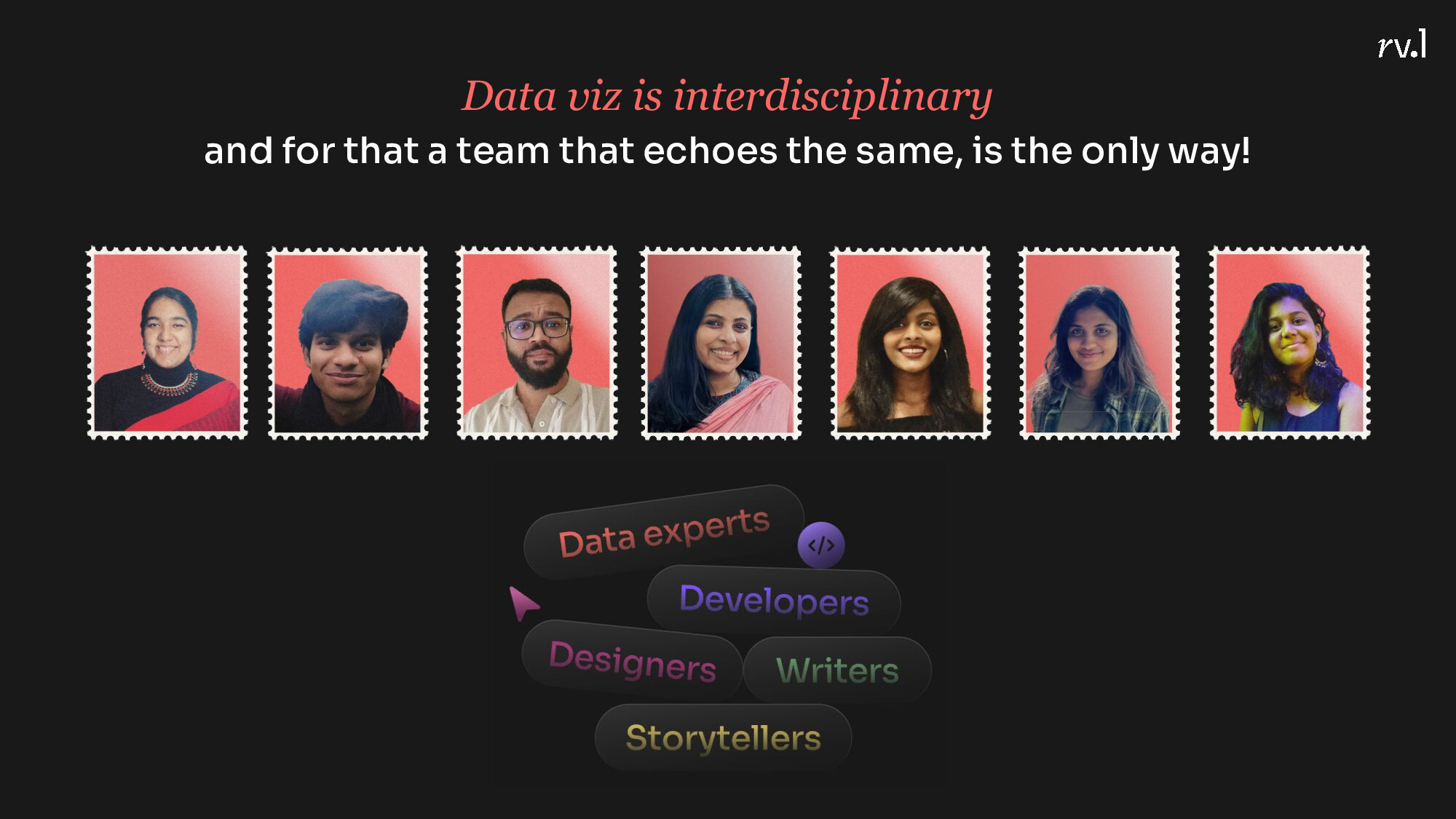 Data viz is interdisciplinary — and for that, a team that echoes the same is the only way